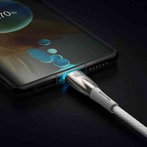 Дата кабель Baseus Glimmer Series Fast Charging Type-C to Type-C 100W 1m (CADH00070) Херсон