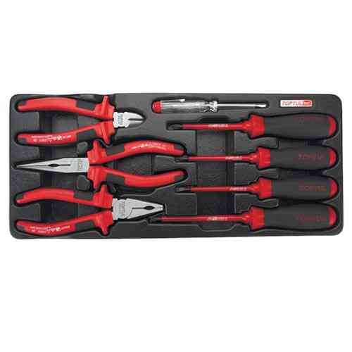 Набор диэлектрического инструмента (1000V) 8 ед. (в ложементе) TOPTUL GAAT0809 Харків