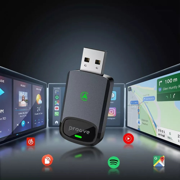 Бездротовий адаптер USB Proove Unity (CarPlay/Android Auto) Gray (WAPU00100003) Харьков - изображение 7