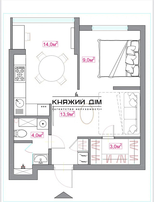 Продається 1-к квартира в ЖК Лебединий м Харківська Киев - изображение 2