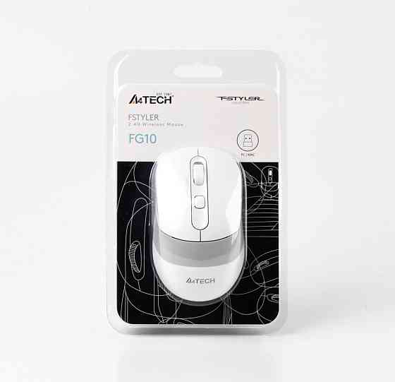 Мышь компьютерная безпроводная A4Tech Fstyler FG10 White белая Київ