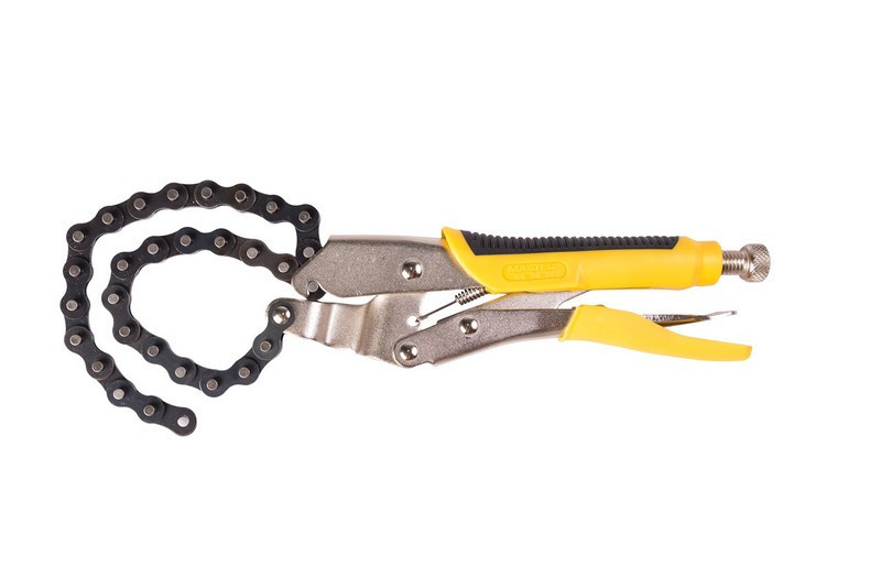 Клещи зажимные цепные MASTERTOOL 450 мм Ø 155 мм 07-0907 Харків - зображення 1