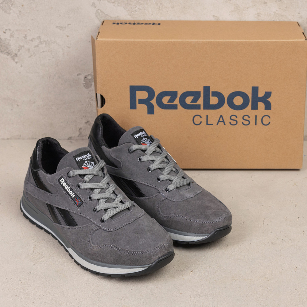 Мужские кожаные кроссовки Anser Grey Київ - зображення 6