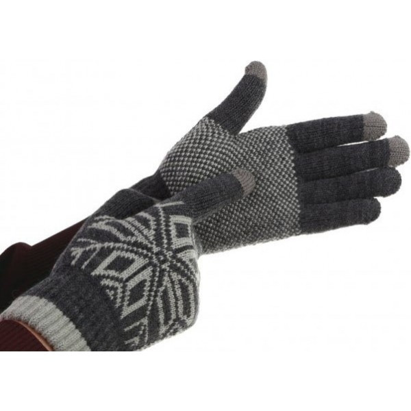 Рукавички ArmorStandart Touch Gloves Snowflake з орнаментом Light Grey Харьков - изображение 2