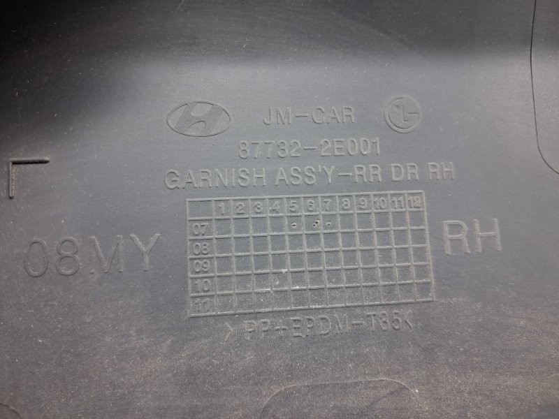 Накладка двери Hyundai Tucson 2004-2009 877322E000 (Арт. 79086) Киев - изображение 7