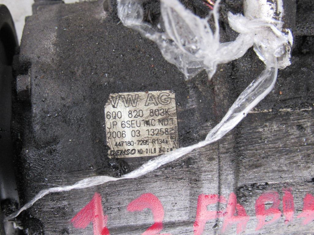 Компресор кондиционера Skoda Fabia 1.2 бензин 1999-2007 (6Q0820803K) Ковель - зображення 3