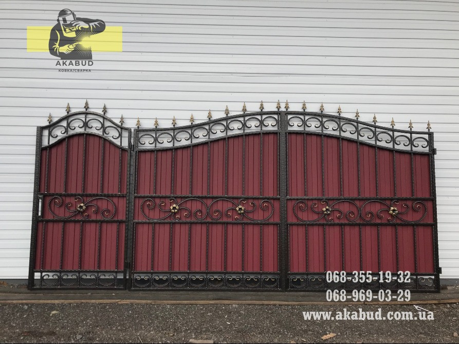 Ворота розпашні прості, ворота відкатні, навіси. Кривой Рог - изображение 5