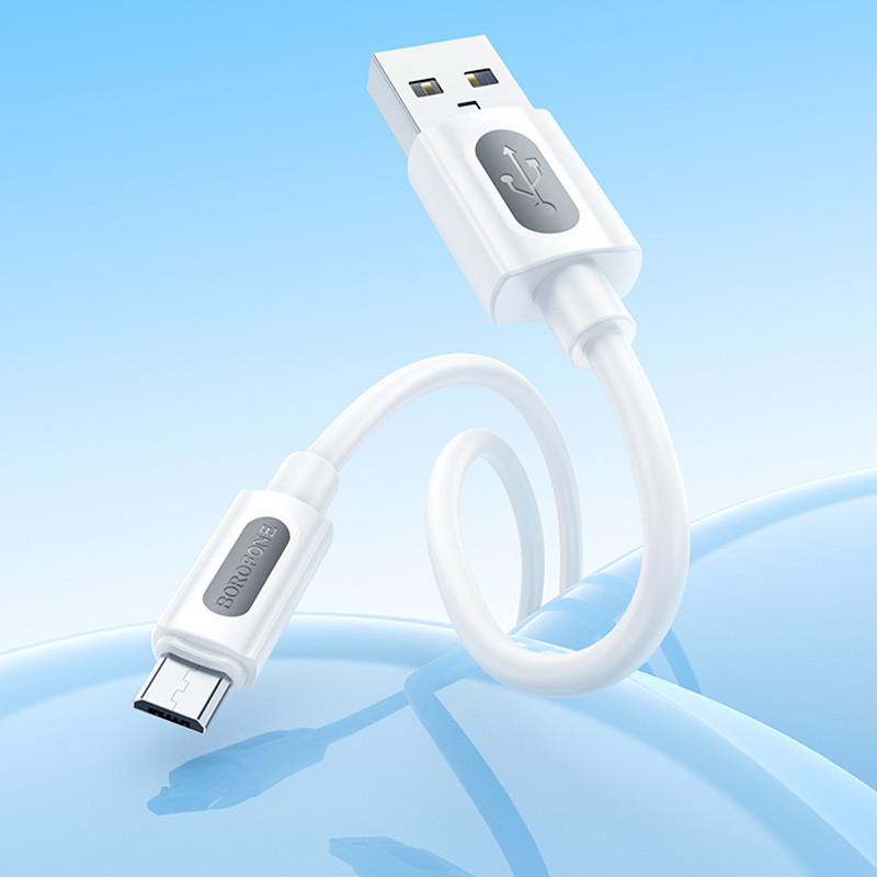 Дата кабель Borofone BX114 Structure USB to MicroUSB 2.4A (1m) Херсон - изображение 4
