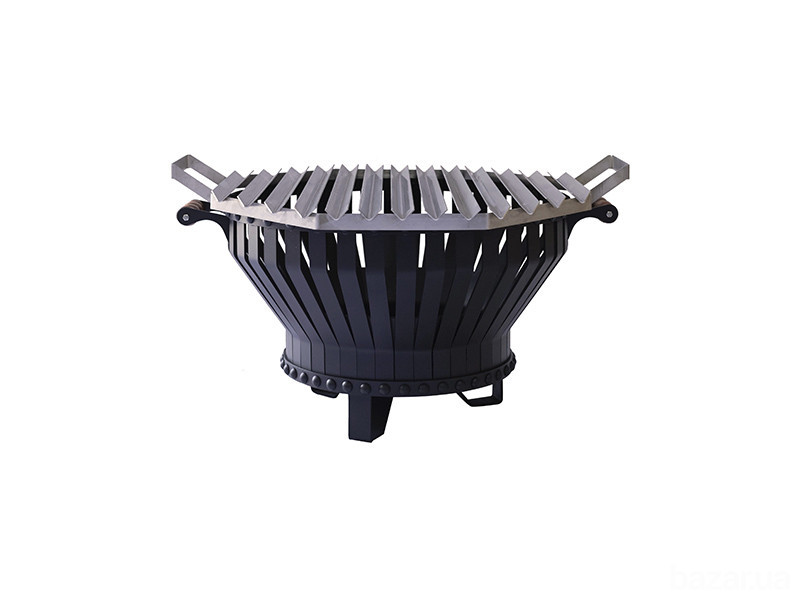 Костровая чаша из стали с аргентинской решеткой гриль  Smoke House Харків - зображення 5