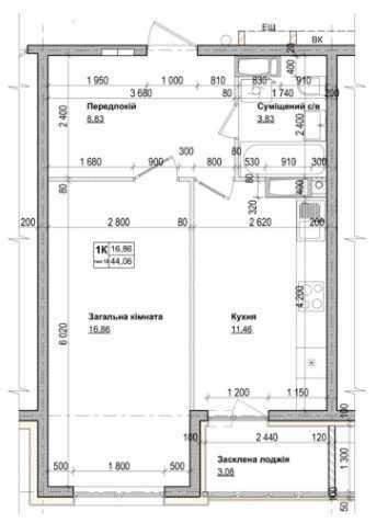 продажа 1-к квартира Киев, Голосеевский, 42000 $ Киев - изображение 6