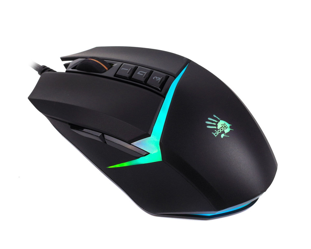 Мышь компьютерная безпроводная Bloody W60 Max Stone Black черная Київ - зображення 4