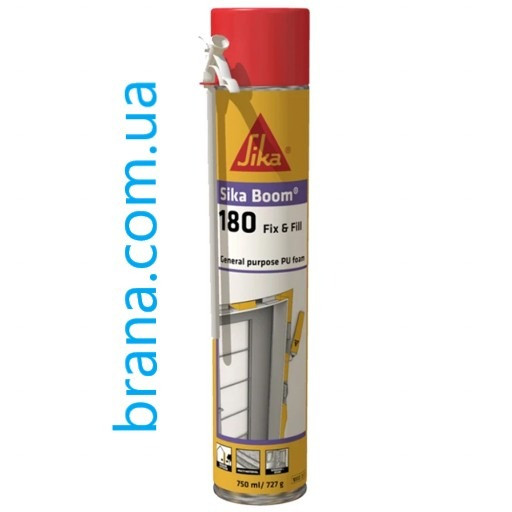 Піна монтажная Sika Boom-180 Fix & Fill 750 мл Вишневе - зображення 1