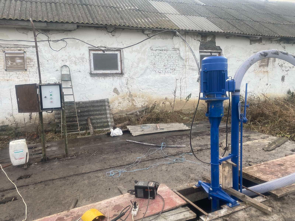 Насос-мішалка для викачки сухого залишку граніту в Біг Бег при обробці камню Біла Церква - зображення 2