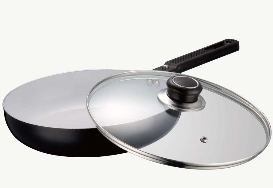 Сковорода універсальна Peterhof PH-15374-22 22 см чорна Київ - зображення 1