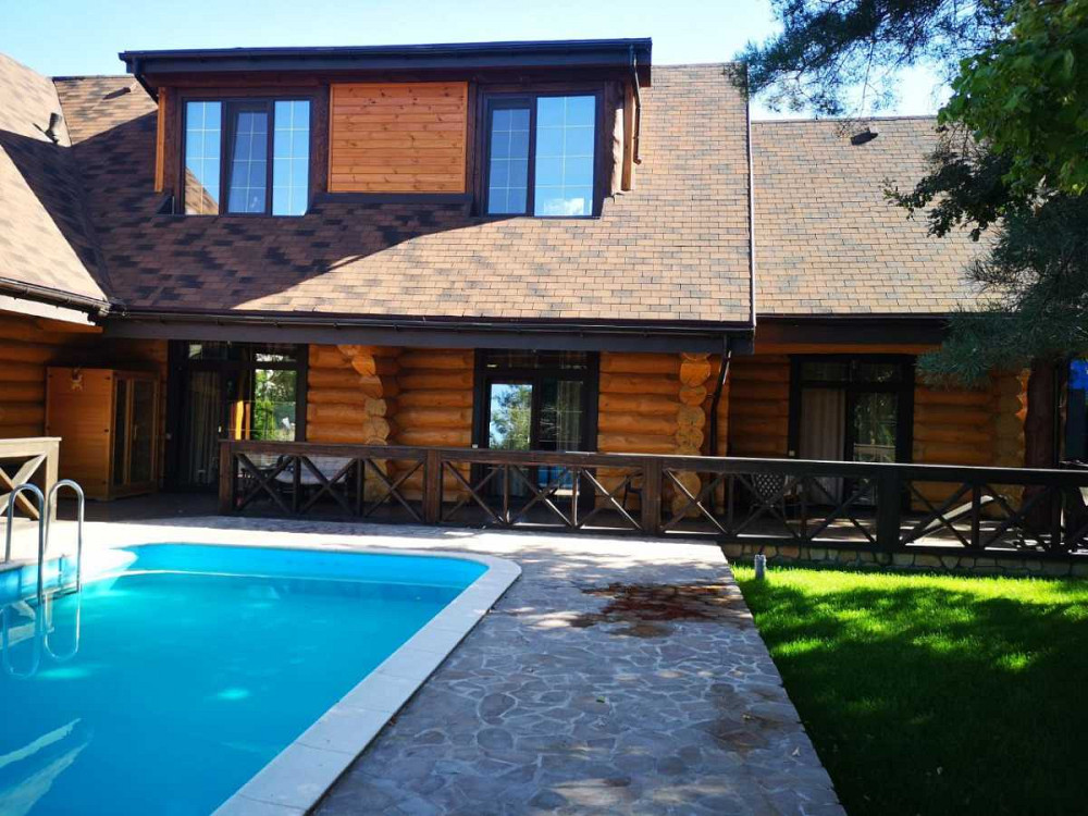 Без % Сруб с бассейном у реки в соснах. Конча-Заспа, Козин.  - изображение 4