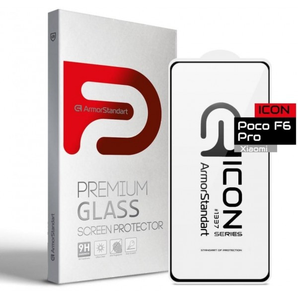 Захисне скло ArmorStandart для Xiaomi Poco F6 Pro 5G Black (Код товару:36688) Харьков - изображение 2