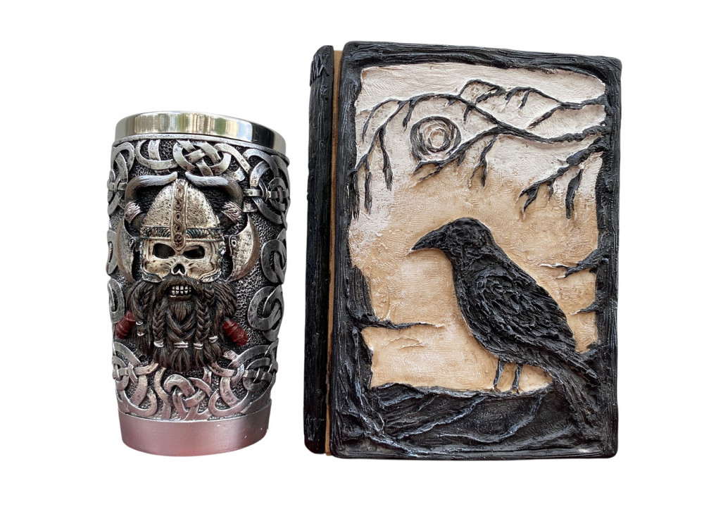 Подарочный набор Стакан 3 Викинг Рыцарь и Блокнот 3 «Тень Ворона» Київ - зображення 3