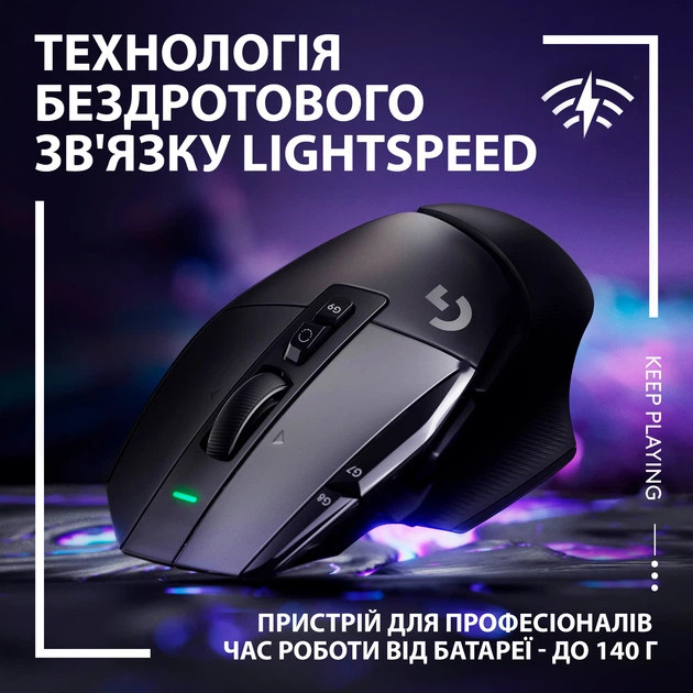 Мышь компьютерная безпроводная Logitech G502 X Lightspeed Wireless Black L910-006180 черная Киев - изображение 3