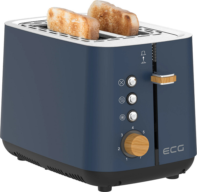 Тостер EСG ST 2768 Timber Petrol 780–925 Вт синий Киев - изображение 8