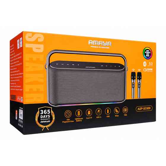 Уценка Bluetooth Колонка Amaya SC600 Two-person 200W + два микрофона Херсон
