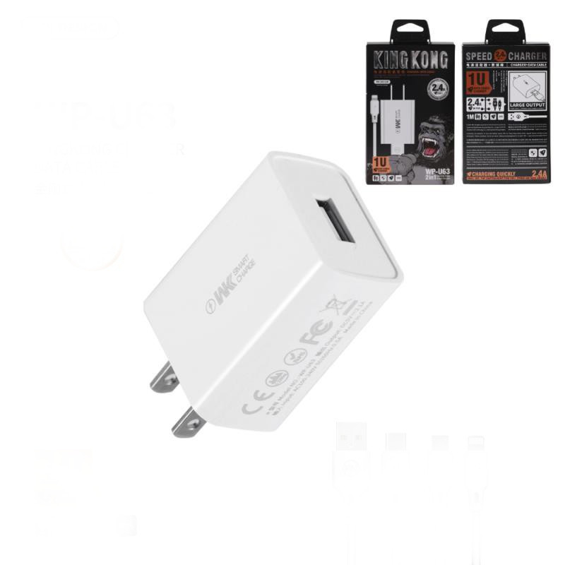 Cетевое зарядное устройство Full Speed WK WP-U63 Київ - зображення 1