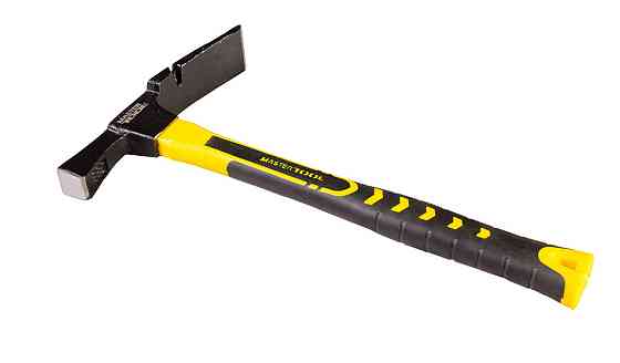 Молоток каменщика MASTERTOOL 600 г HRC 50 рукоятка фиберглассовая 380 мм 02-0124 Харків