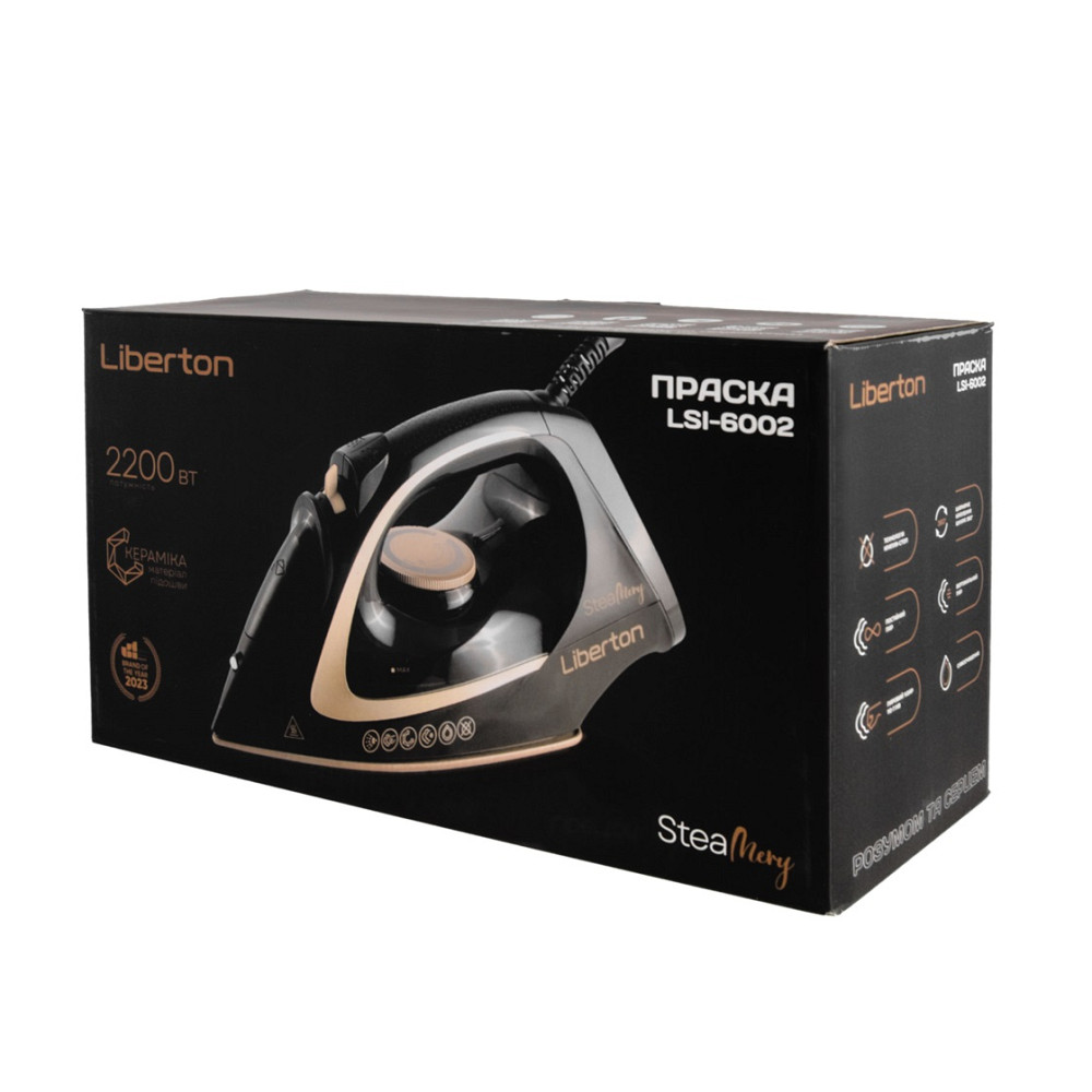 Утюг Liberton LSI-6002 2200 Вт черный Київ - зображення 7