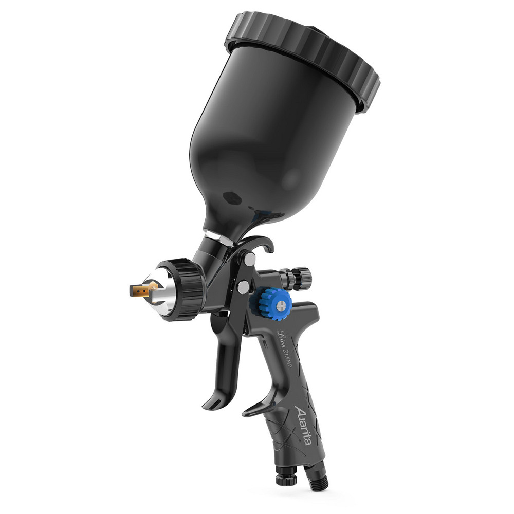 Пистолет окрасочный пневматический LVMP верх.пласт.бачок 600мл, форсунка-1,3мм LION-2-1.3LM AUARITA Харків - зображення 1