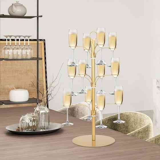 Подставка для коктейльного дерева Leeseph на 12 бокалов черная Одеса