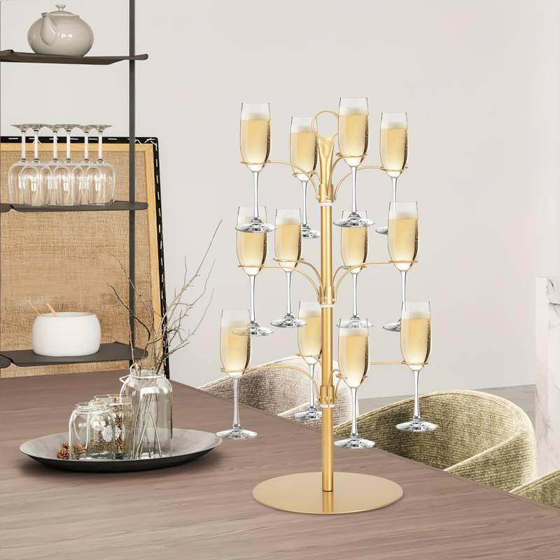 Подставка для коктейльного дерева Leeseph на 12 бокалов черная Одеса - зображення 5