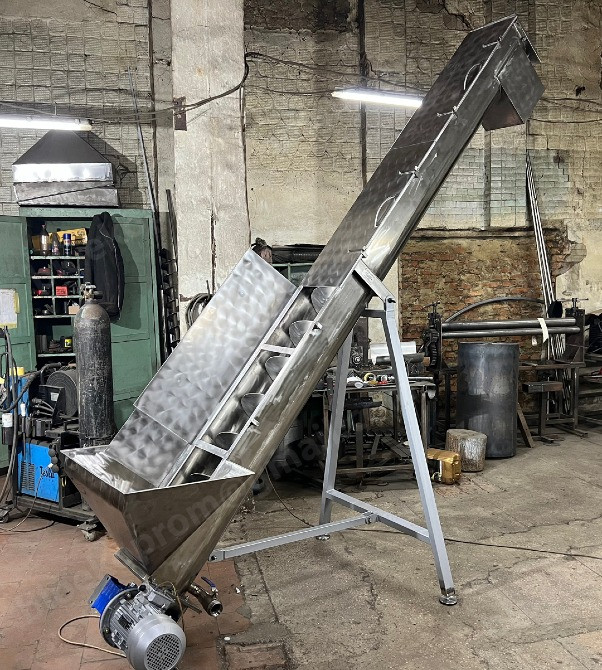 Шнекові транспортери в жолобі з нержавіючої сталі. Виготовлення під замовлення Полтава - зображення 2