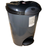 Ведро для мусора с педалью Irak Plastik Bella No2 19л антрацитовое Київ