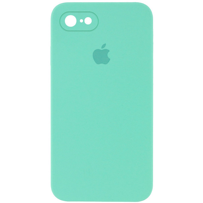 Чехол Silicone Case Square Full Camera Protective (AA) для Apple iPhone 7 / 8 / SE (2020) (4.7") Херсон - зображення 1