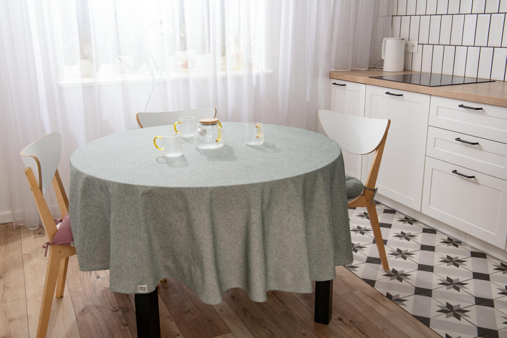 Скатертина Ardesto Oliver ART-11-OG 200 см зелена Киев - изображение 1