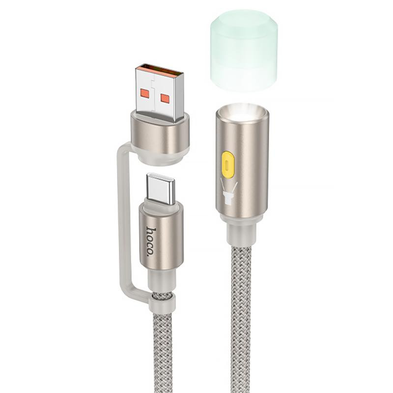 Кабель-светильник Hoco UA38C USB/Type-C to LED (0.3m) Херсон - изображение 1