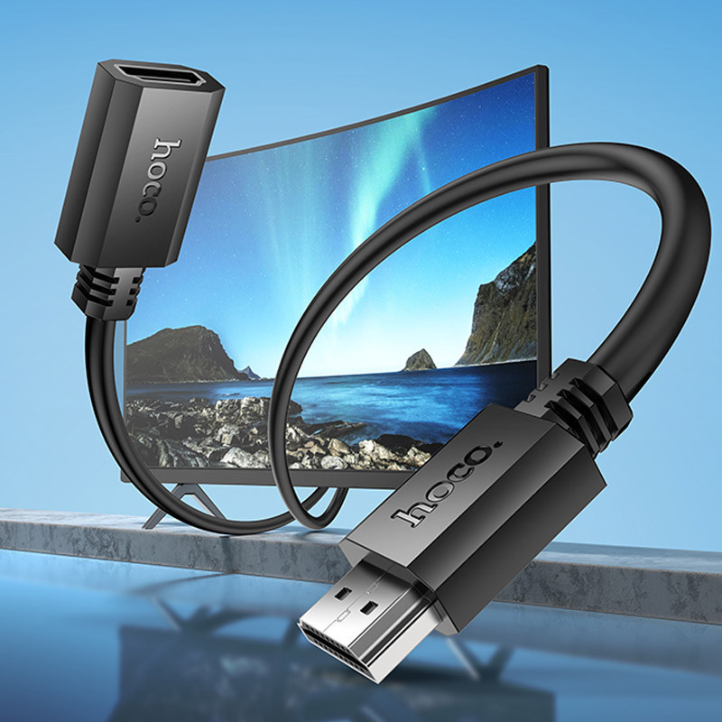 Дата кабель Hoco US13 HDTV male to HDTV female HD extension (1m) Херсон - зображення 6