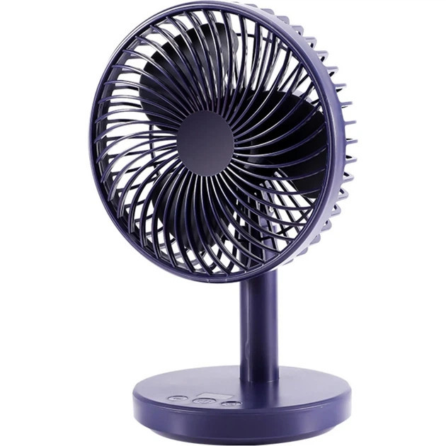 Вентилятор настольный Jile Desktop small fan 01 Dark Blue 7 Вт темно-синий Київ - зображення 1