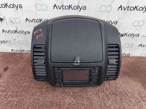 Автомагнитола Bluetooth AUX + консоль бардачка Nissan Note E11 2005-2012 Ковель