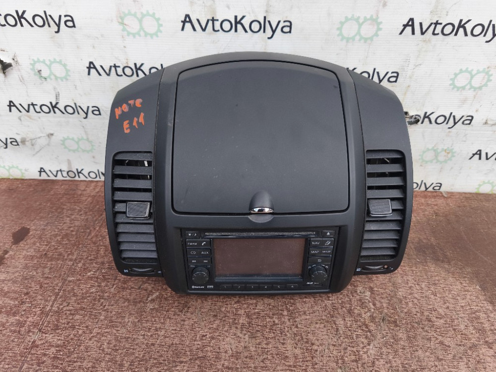 Автомагнитола Bluetooth AUX + консоль бардачка Nissan Note E11 2005-2012 Ковель - зображення 1