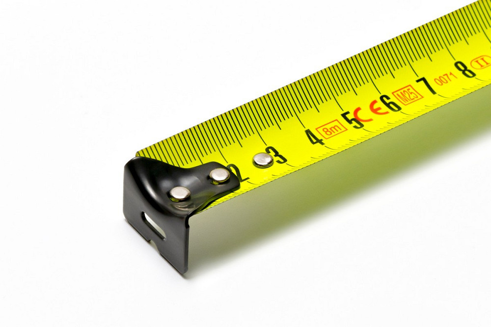 Рулетка WERTVOLL 8 м х 27 мм фиксатор полотна кнопка STOP покрытие TPR нейлоновое покрытие противоск Харків - зображення 7