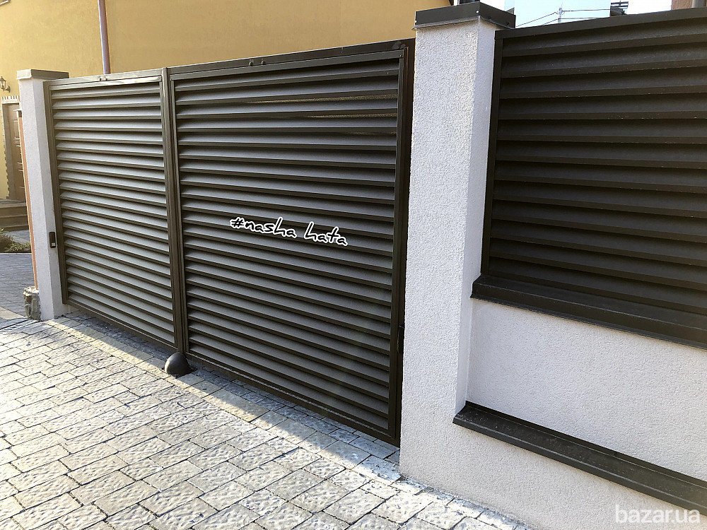 Якісні ворота розпашні та відкатні від виробника огорож Наша Хата Черкаси - зображення 3