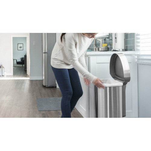 Урна полукруглая сенсорная FPP с карманом для мешков, 45 л Киев - изображение 6