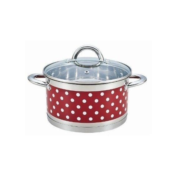 Каструля зі скляною кришкою Bohmann BH-0127-24-red 6 л 24 см Киев - изображение 1
