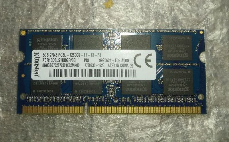 Оперативная память Kingston DDR3L 8Gb Київ - зображення 1