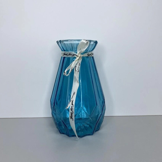 Ваза Viva Berryl 6841699 18 см синя Киев - изображение 1