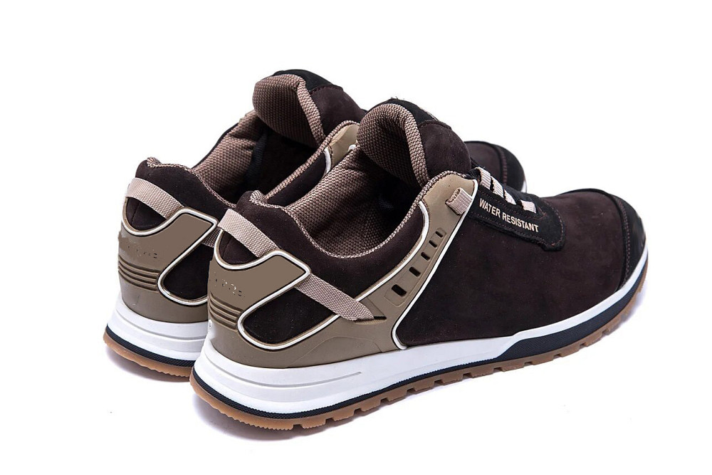 Мужские кожаные кроссовки Clasic model Brown Київ - зображення 6