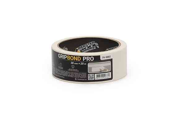Лента малярная универсальная MASTERTOOL GripBond Pro 38 мм×20 м белая 79-9882 Харьков