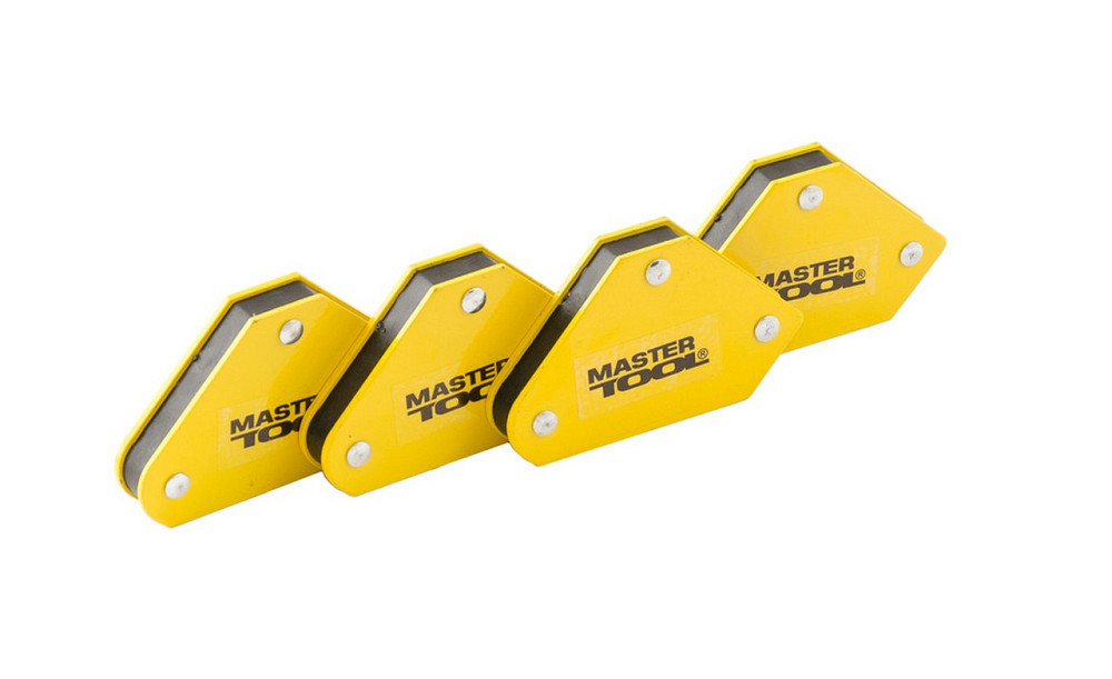 Набор магнитов для сварки MASTERTOOL 4 кг 45°/90°/135° 4 шт 81-0204 Харків - зображення 1