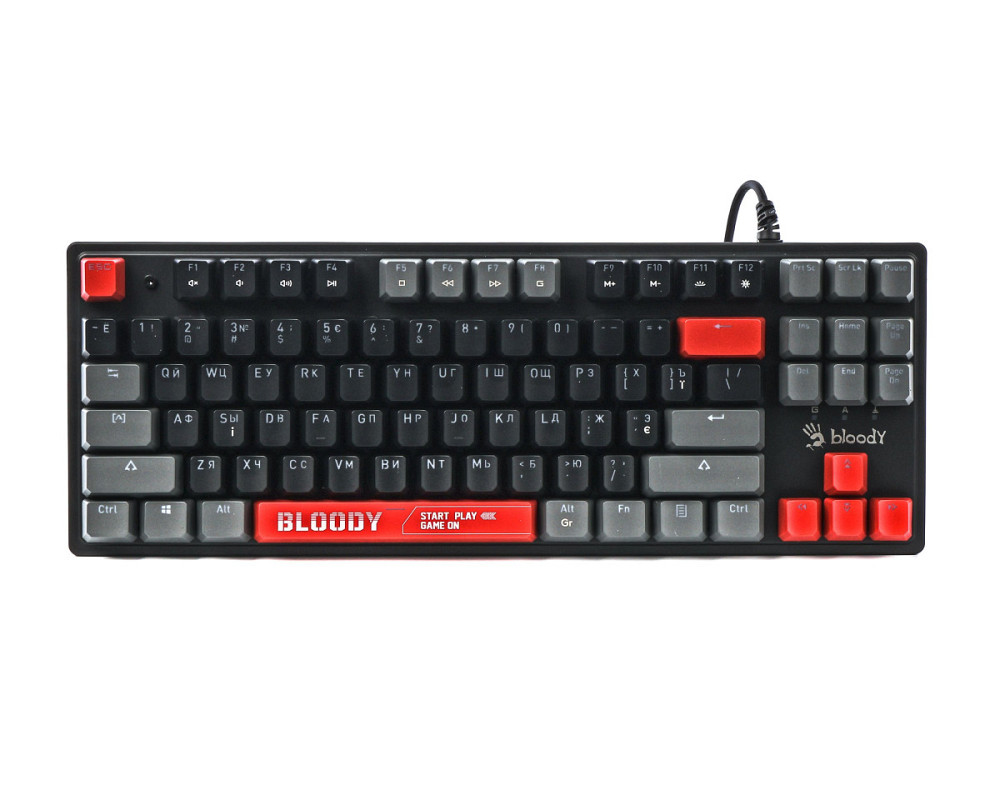 Клавиатура компьютерная проводная Bloody S310N Energy Red красная Киев - изображение 2