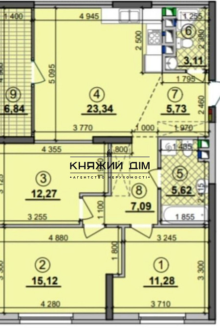 Продаж 3-х кімнатної роздільної в ЖК SEVEN м.Осокорки Киев - изображение 4